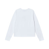 25FW WOMAN プリンセスフォント長袖Tシャツ ホワイト