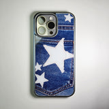 Patched Star Pocket Denim Case Heritage Blue (SV_MagSafeGlass)