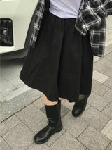 Anna flared midi skirt