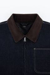 Boxy Denim Utility Jacket