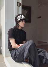 ロールスタンドカットクロップショートスリーブTシャツ