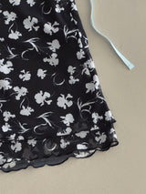 Sheer Floral Midi Skirt (2sizes)