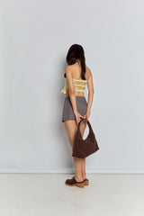 Large Jersey in Brown Suede