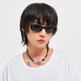 オーバーサイズドシルケットスクープネックTシャツホワイト