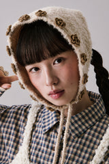 Boucle Flower Bonnet [Beige]