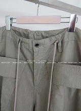 coloring string big cargo wide pants