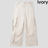 Tex double cargo strap corduroy pants