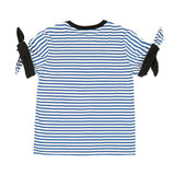 ストライプノットTシャツ (COBALT BLUE)