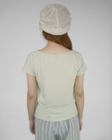 BLOOM CUT-OUT SHORT SLEEVE T-SHIRT