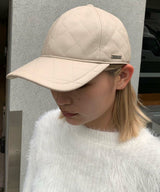 キルティングレザーCAP