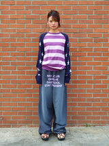 WASHED WIDE SWEATPANTS CHARCOAL