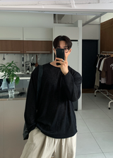 Aid Daily Linen Overfit Long Sleeve T-shirt
