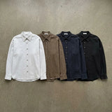 Raw-Hem Drop-Shoulder Shirt