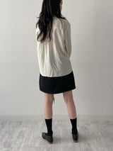 Stitch Banding Midi Skirt