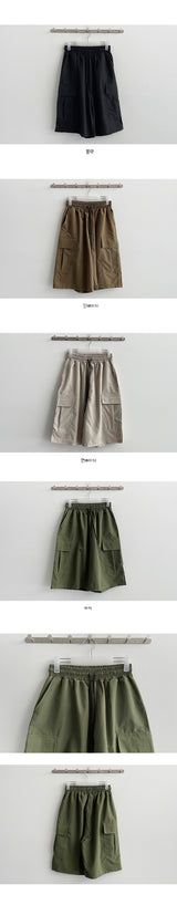 Rossi Nylon Bermuda Half Cargo Shorts