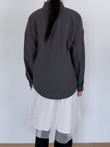 GLOSSY LOOSE SHIRT