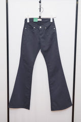 Light Striped Low-Rise Bootcut Pants (Charcoal/3size)