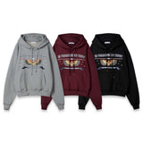 Cropped Vintage Terry Hoodie