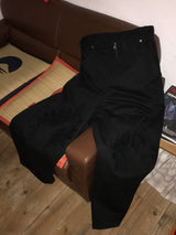  Wildflower Appliqué Pants _ Black&Purple
