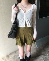 Slim crop cardigan