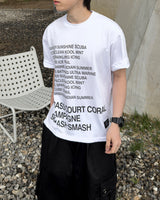 Coral Lettering Short Sleeve T-Shirt