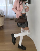 Hirat lace ribbed socks