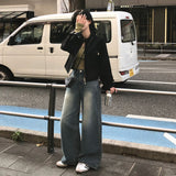 【BELLIDE MADE】バンドカラー スエード クロップジャケット