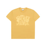 [24SS] LAYER OLD SCHOOL PRINTING SHORT SLEEVE T-SHIRT YELLOW