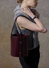 TRONCO BUCKET BAG BURGUNDY