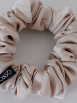Basic Silky Scrunchie_Small_Beige