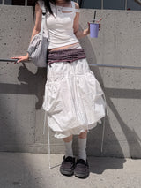  BALLOON CARGO STRING SKIRT