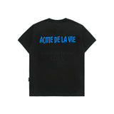 24FW フィンガーポインティングレタリングベビーフェイス半袖Tシャツ ブラック