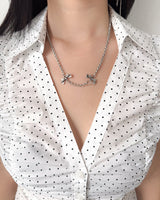 [MADE] TWIN RIBBON NECKLACE