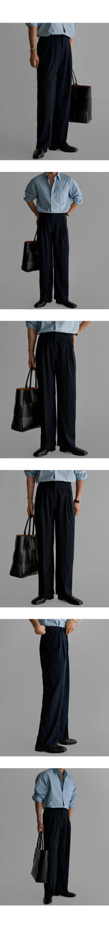 TR Vizo ワイドスラックス [Navy]