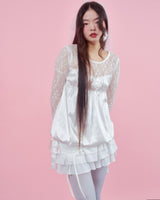 コサージュパフブラウス [IVORY]