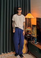 Cotton wide Color Pants 2COLOR