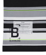 BBD マルチストライプパッチロゴTシャツ  (ブラック)