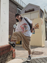 リーズン バミューダ ピンタック カーゴ パンツ