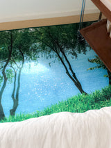 Blue river rug 100x150