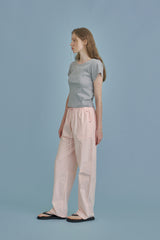 ラベルベーシックTシャツ_gray