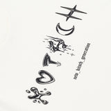 KITSCH TATTOO LETTERING SHORT SLEEVE (IVORY)