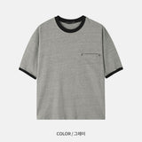 Crop pigment ringer tee