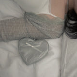 Ribbon Heart Bag _ Sliver