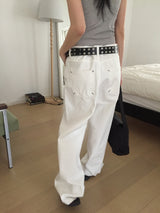 Melon Pocket Stitch Cotton Pants (3c)