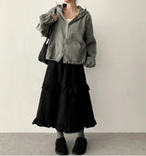 Posey banding layer frill long skirt
