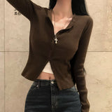 [BELLIDE MADE] ferry rib round knit cardigan