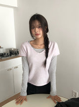Birken Stripe Square Slim T-Shirt
