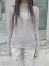 sage knit tee