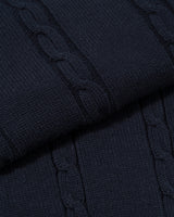 Tiban Cable Knit Short‑Sleeve Cardigan