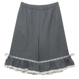 ウールブルーマー バミューダパンツ_チャコール